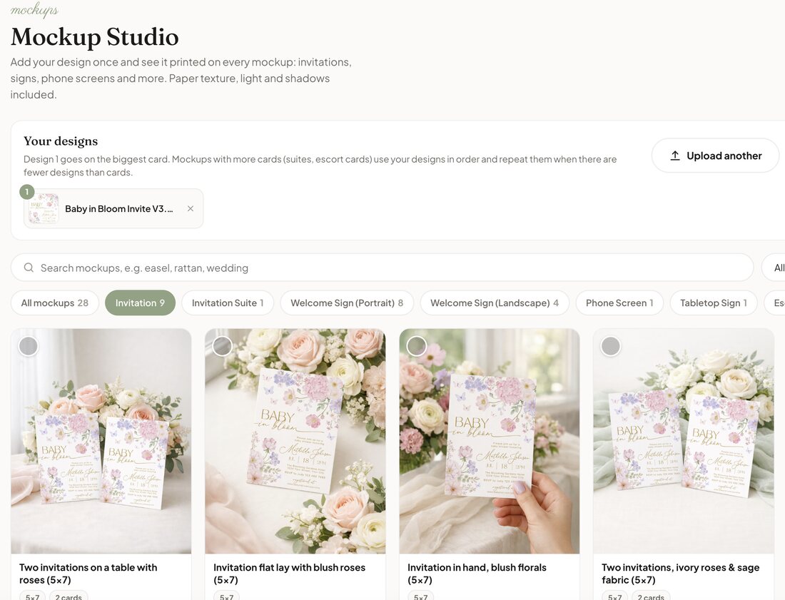 Mockup Studio in Creator Studio